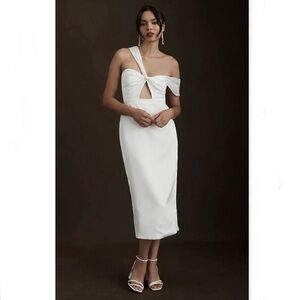 BHLDN White Midi Dress
